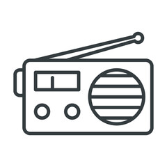 Radio icon vector on trendy design