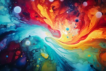 abstract background showing splash of colors