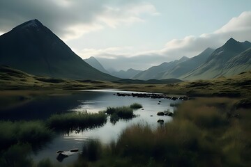 lake in the mountains