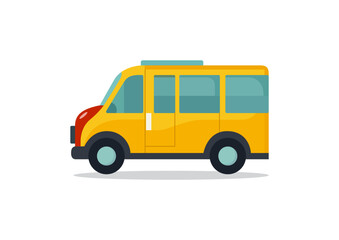 Car isolated on the white background. Ready to apply to your design. Vector illustration.	