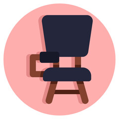 Modern design icon of student chair
