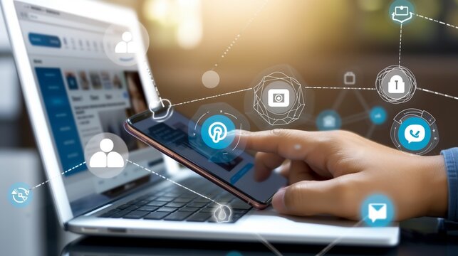 Futuristic Interface Experience - Seamless Integration of Technology and Connectivity