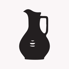 Jug design silhouette design element vector