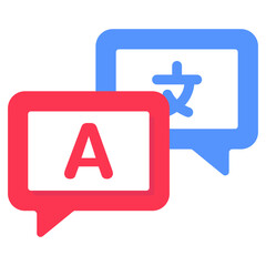      Vector design of language translator icon