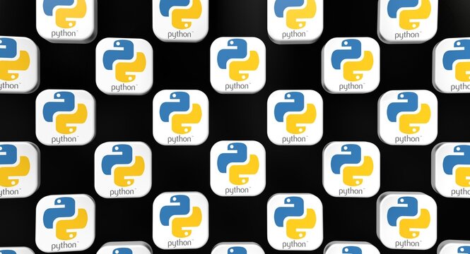 Python is a high-level programming language. Visual Design, Social Media Images. 3D rendering