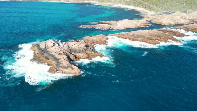 Aerial view of Canal Rocks coastline, Yellingup, Margaret River Region