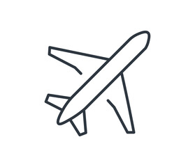 Simple Plane Transportation Symbol
