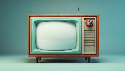 Realistic 3D Render of Television - Vintage Television