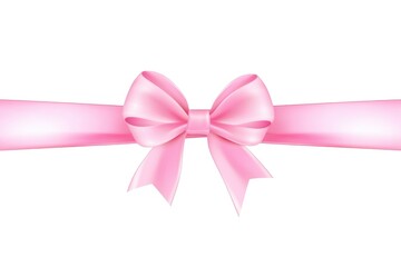 pink ribbon with bow