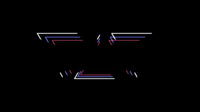 Abstract background with lines. Background with triangles. Looping video
