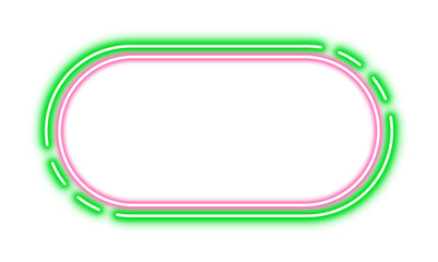 Geometric Neon Frame