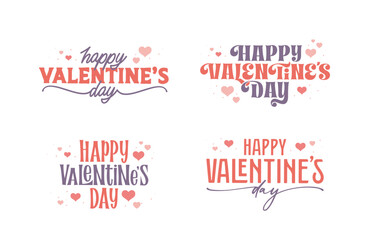 Happy Valentine's Day banner bundle.
