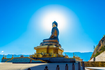 Halo around giant Buddha Statue