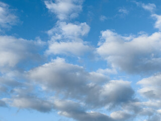 White clouds in the sky