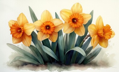 yellow daffodils , narcissus
