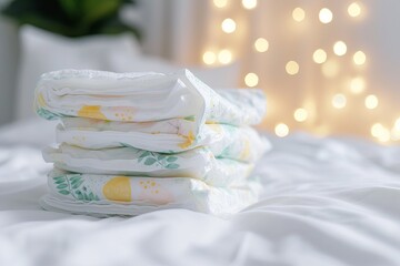 Stack of Baby diapers