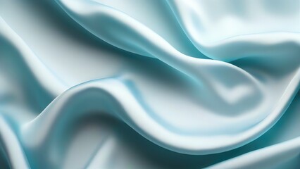 Obraz premium Light blue satin texture that is a light blue silver fabric silk panorama background with a beautiful and natural soft blur pattern