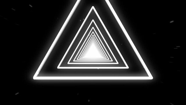 An endless tunnel of triangles
