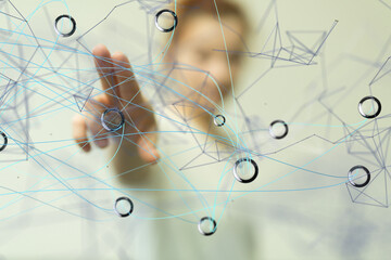  people network structure HR - Human resources management and recruitment  - neural network...