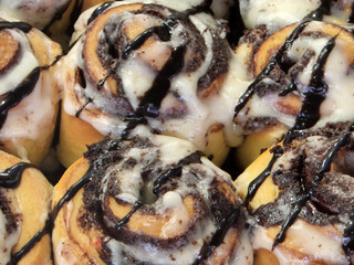 Cinnabon. Confectionery. Sweet pastries for restaurants and cafes