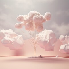 Soft background that represents something new concept Generative Ai
