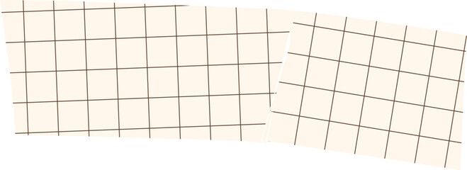 Piece of torn scotch tape or piece of checkered crumpled paper.