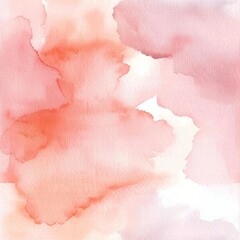 Fototapeta premium Abstract Peach Watercolor Background