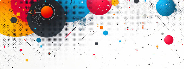 Obraz premium Vibrant Array: A Visual Symphony of Colorful Spheres Gracefully Adorning a Wall