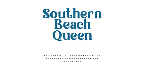 Beach Sea Ocean Alphabet Font Typography