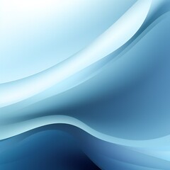 Fototapeta premium Soft blue smooth gradients background Generative Ai