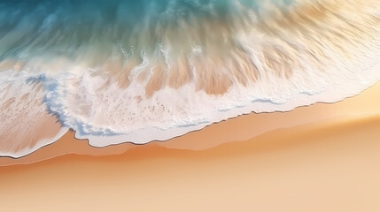 Panoramic natural landscape of beautiful beach