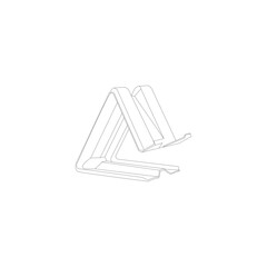phone Stand vector design and line art.Linear icon. Hand drawn vector sketch illustration in doodle vintage engraved outline, line art style. phone stand icon vector outline illustration. 