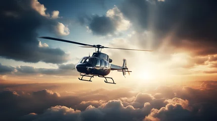 Foto op Plexiglas A helicopter flying in the sky © Ziyan