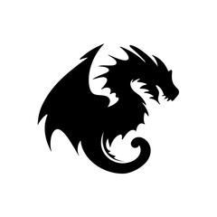 Fototapeta premium Dragon Silhouette