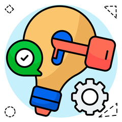 Modern design icon of key idea
