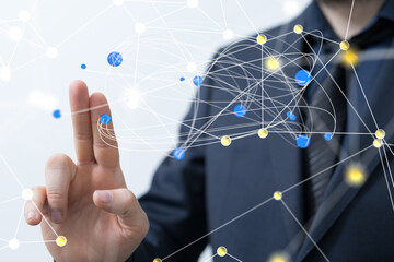 network digital interface in hand