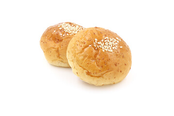 loaf of bread isolated on white