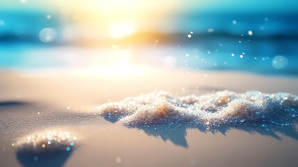 Panoramic natural landscape of beautiful beach