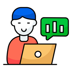 A perfect design icon of business chat