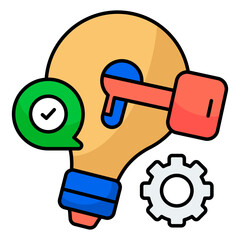 Modern design icon of key idea