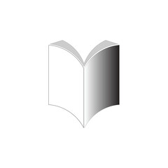 open book vector template design trendy