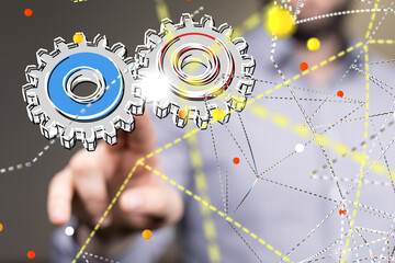 Obraz premium - neural network exposure digital