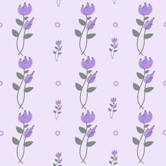 Handmade purple leaves and flowers background image