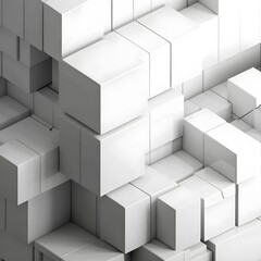 contemporary and minimal architecture building
random shifted white cube boxes block background wallpaper banner with copy space
Abstract white cubes on wall background
