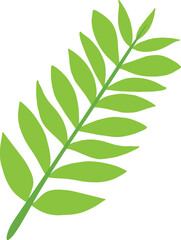 Tropical Leaf Illustration Element