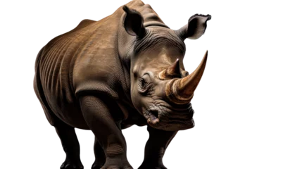 Poster Rhino isolated on a transparent background © khajar