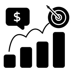 Premium download icon of financial chart
