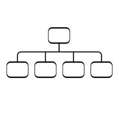 Organization Chart vektor illustration