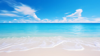 Abstract beautiful beach background with crystal clear water