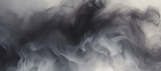 gray smoke, gas, fog 24 - obrazy, fototapety, plakaty